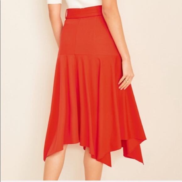 Ann Taylor Belted Handkerchief Skirt - Picture 2 of 7